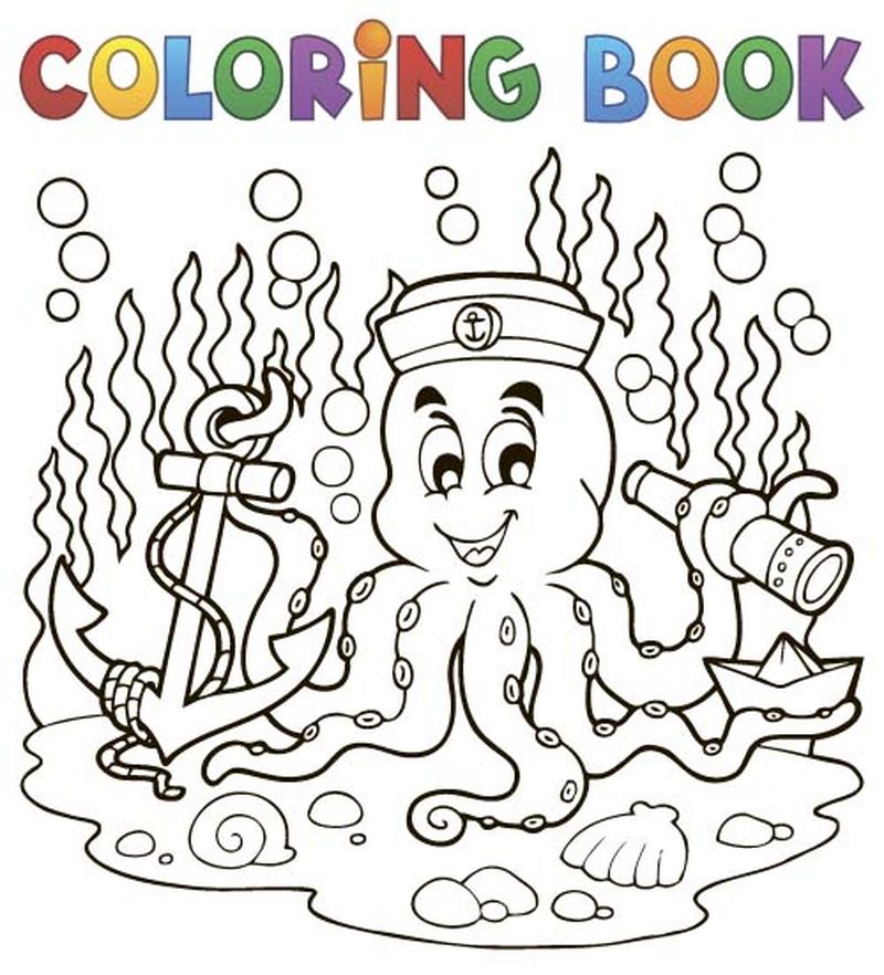 矢量卡通填色本