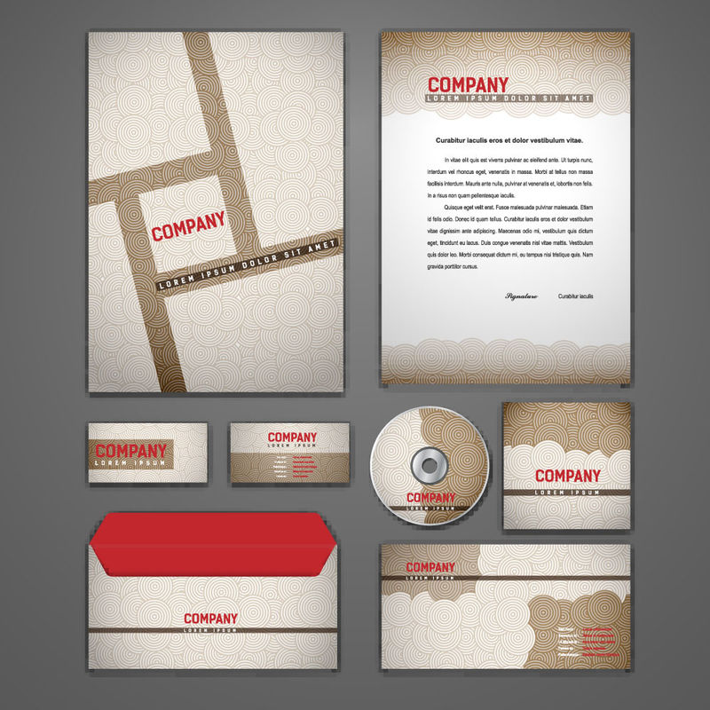 矢量企业宣传模板