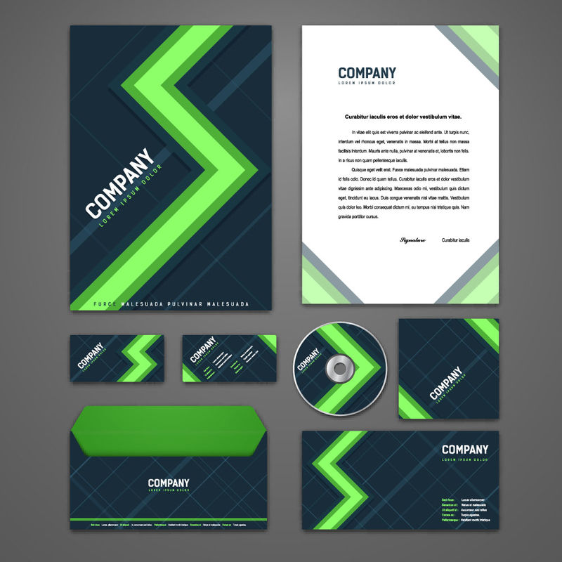 矢量企业宣传模板