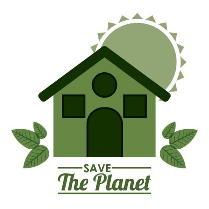 矢量绿色生态能源