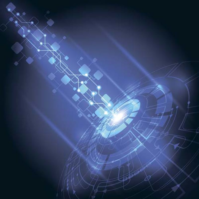 矢量抽象未来技术，电气背景