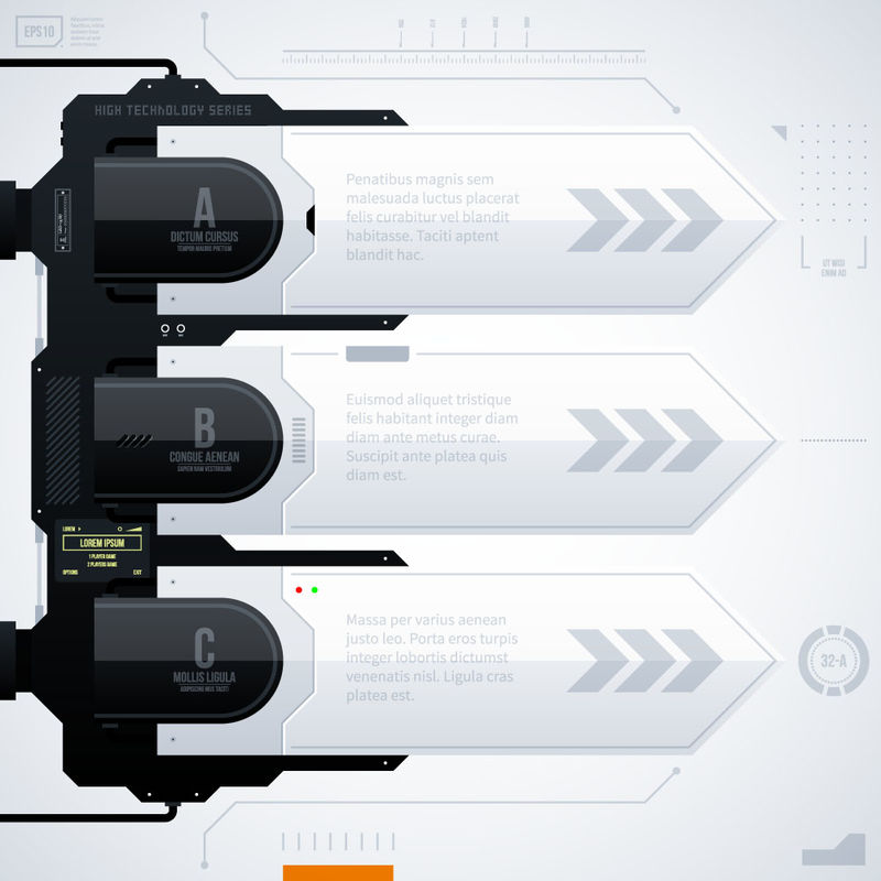 矢量步骤信息图表设计