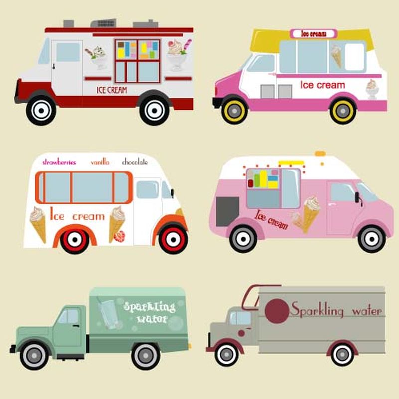 矢量重型建筑车辆