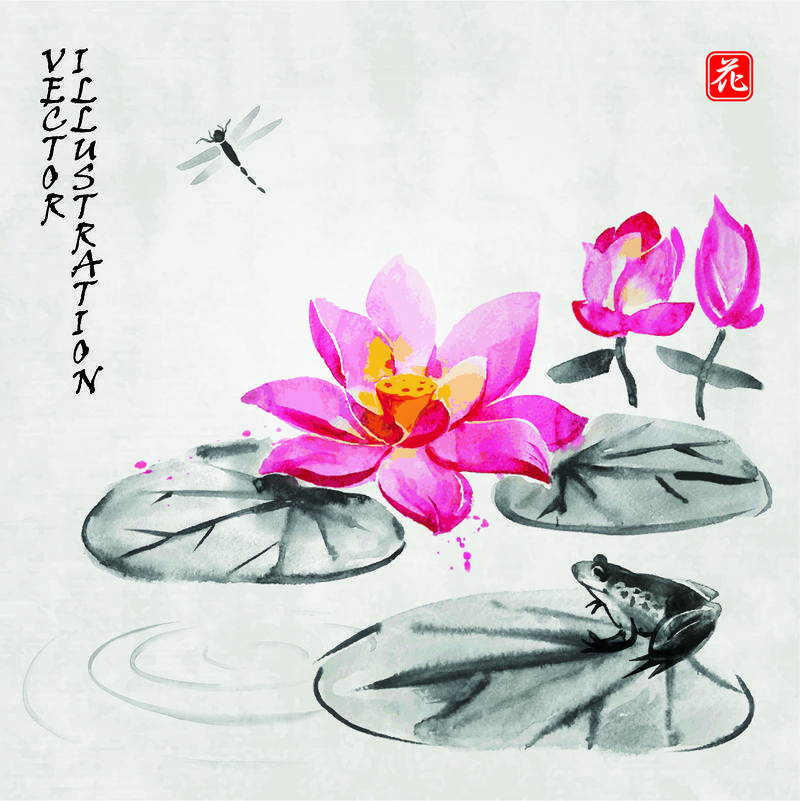 矢量日本文化设计