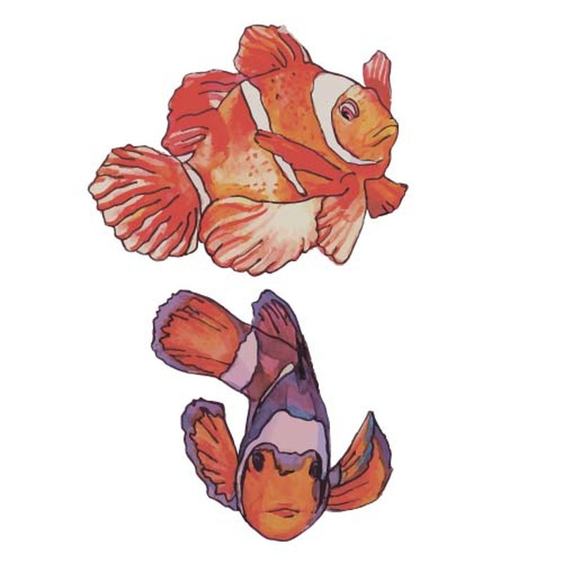 矢量卡通海洋动物