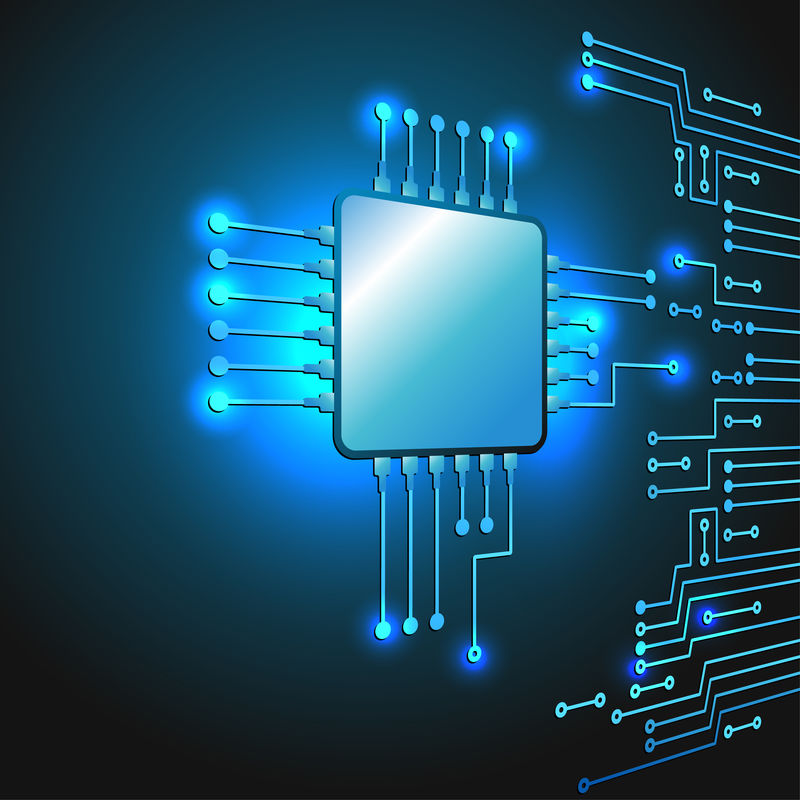 矢量电路科技背景