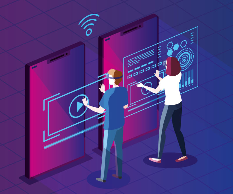 配上增强现实眼镜和智能手机