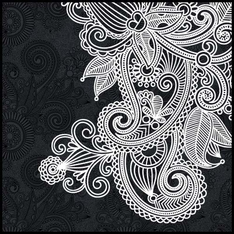 矢量图案装饰名片设计