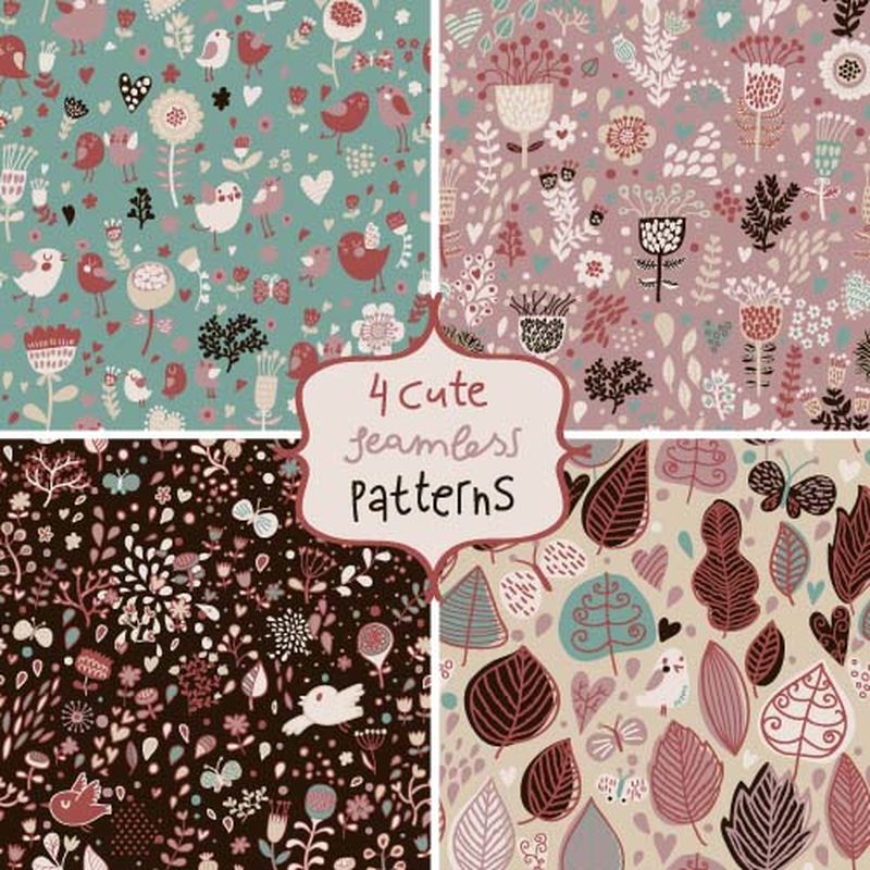 矢量彩色图案背景