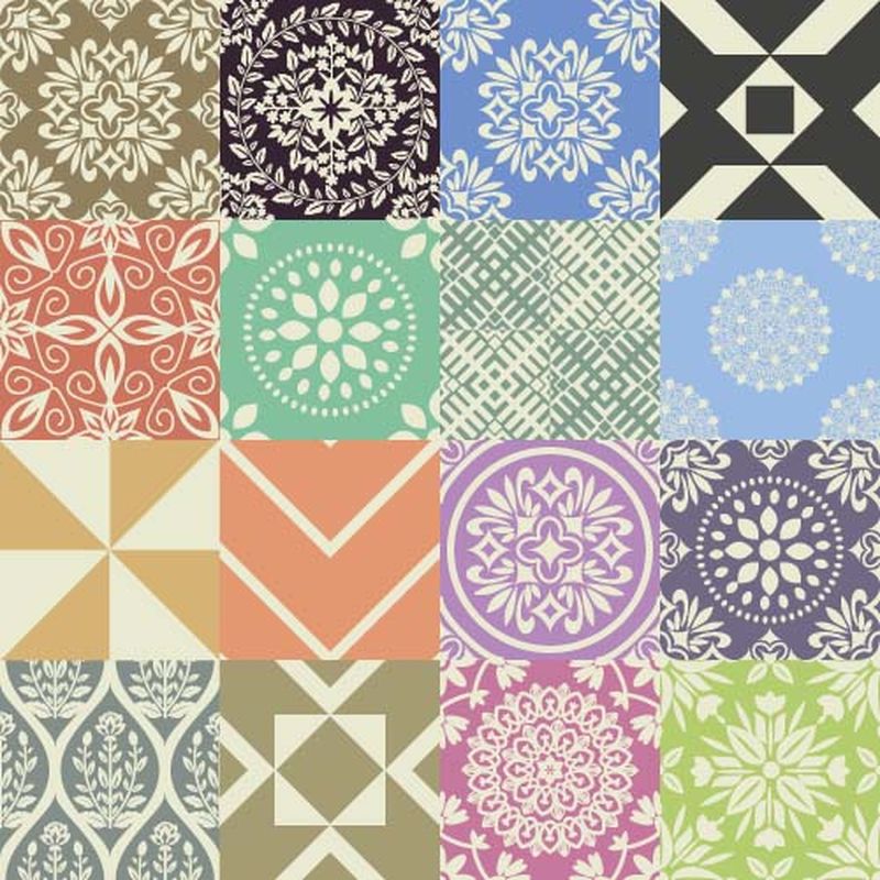 矢量彩色图案背景