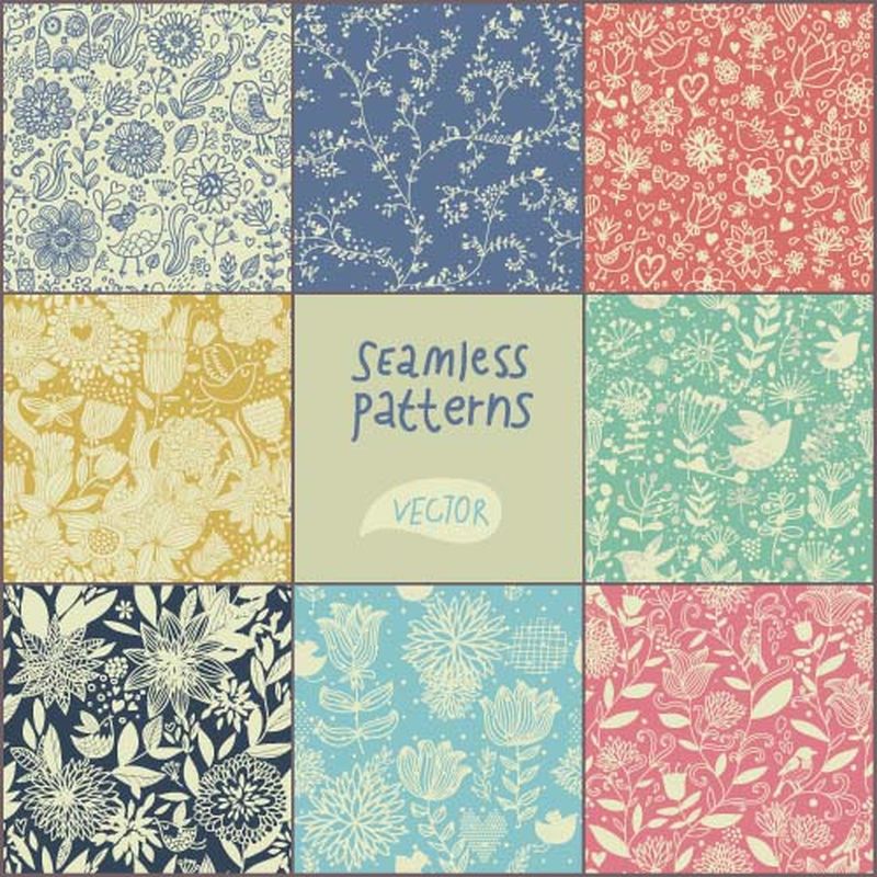 矢量彩色图案背景