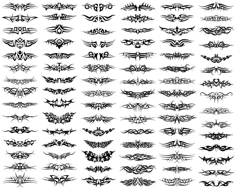 矢量纹身图案