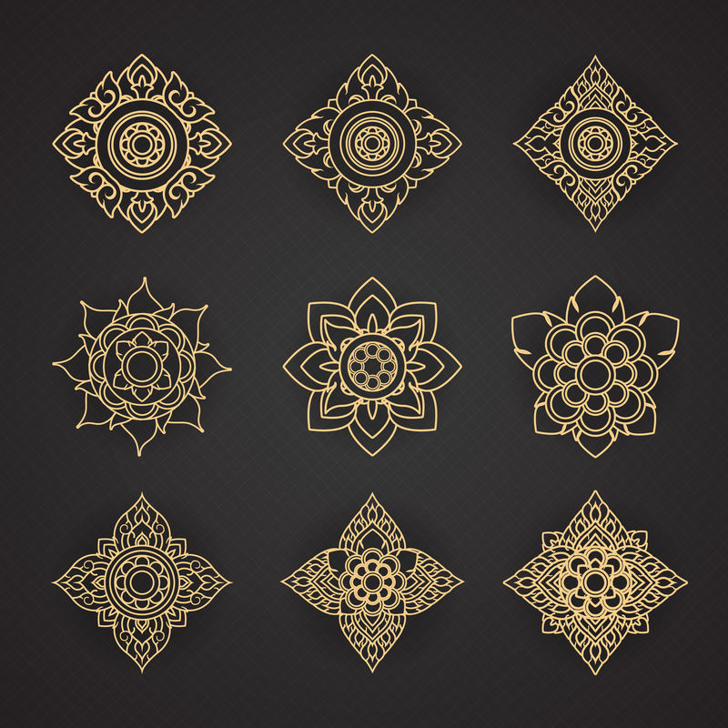 泰国艺术设计向量集