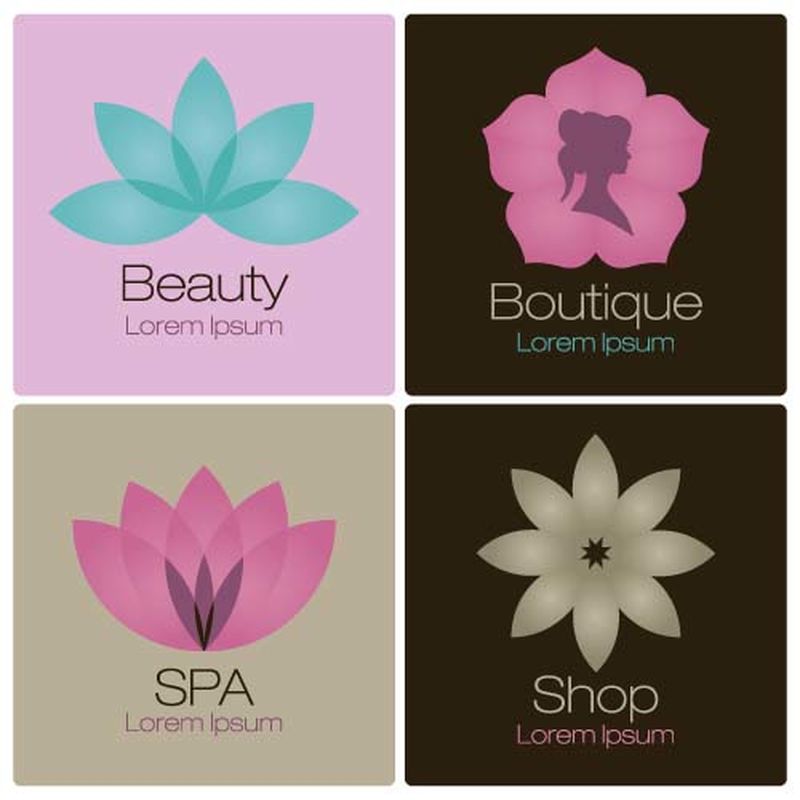 矢量美容院卡片设计