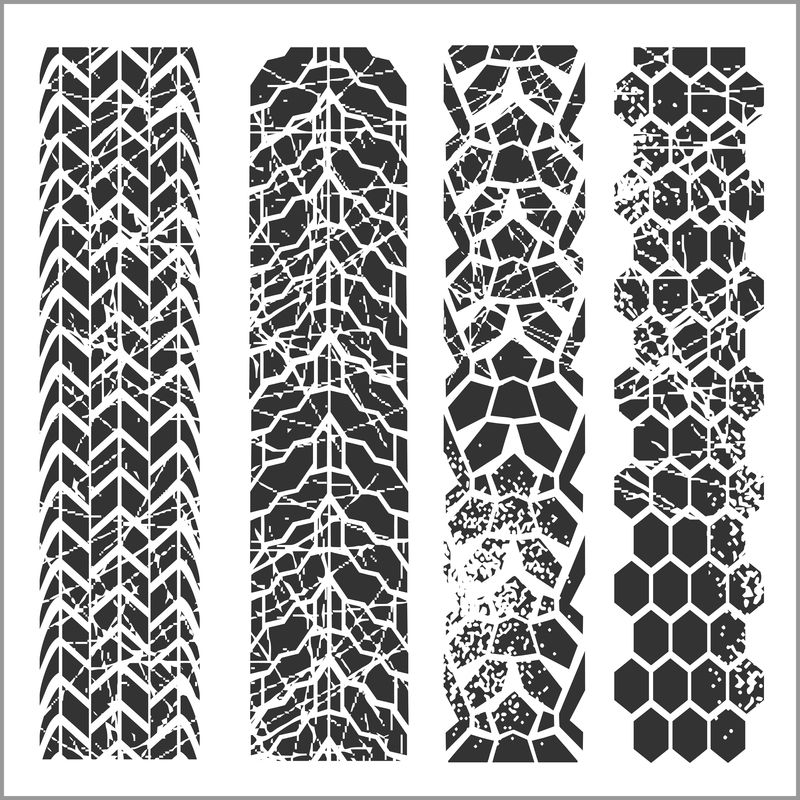 轮胎轨迹-矢量集