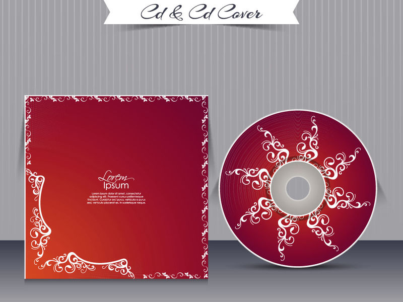矢量光盘封面设计模板