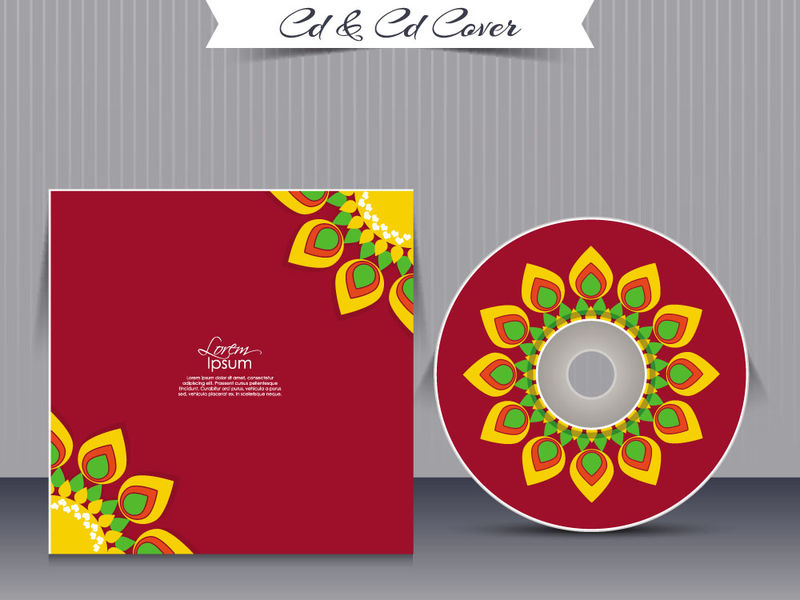 矢量光盘封面设计模板