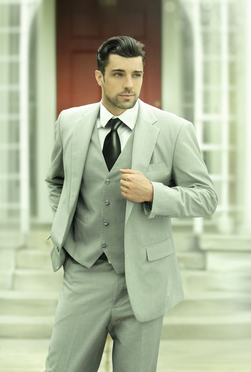 成功的年轻人。