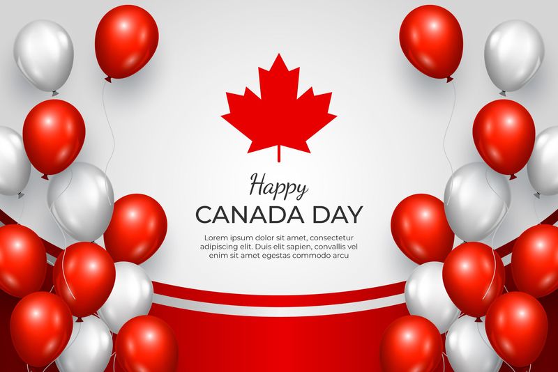 矢量加拿大国庆节