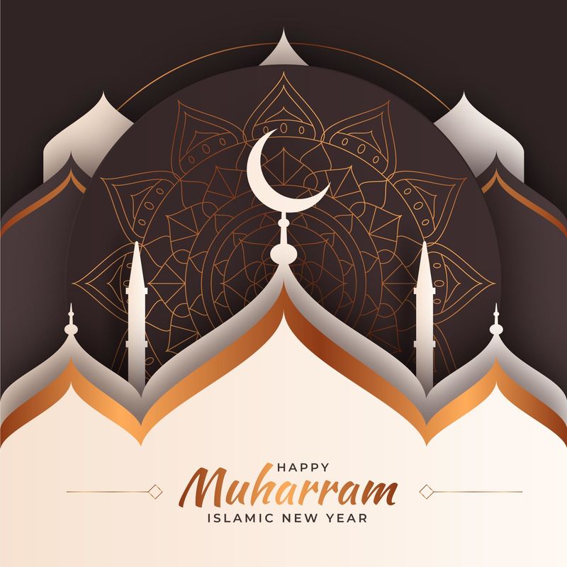 矢量斋月贺卡背景设计