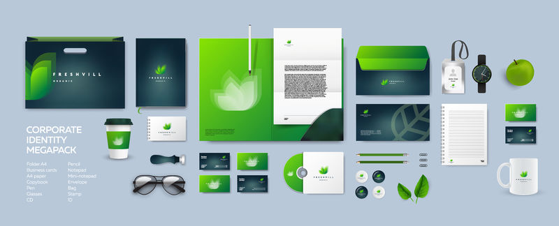 矢量企业宣传模板