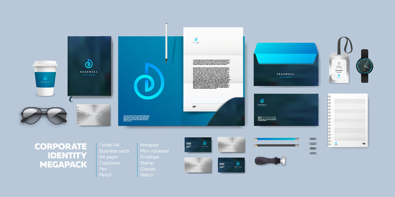 矢量企业宣传模板