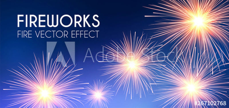 烟花背景矢量设计