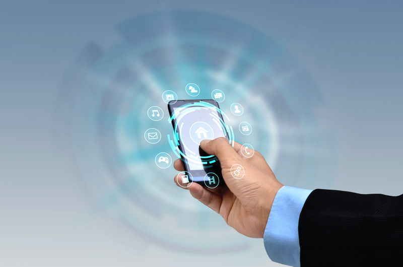 智能手机互联网概念