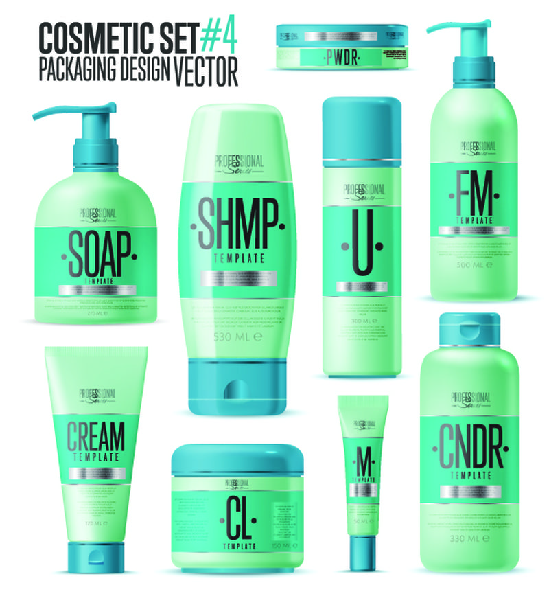 矢量护肤品包装盒设计