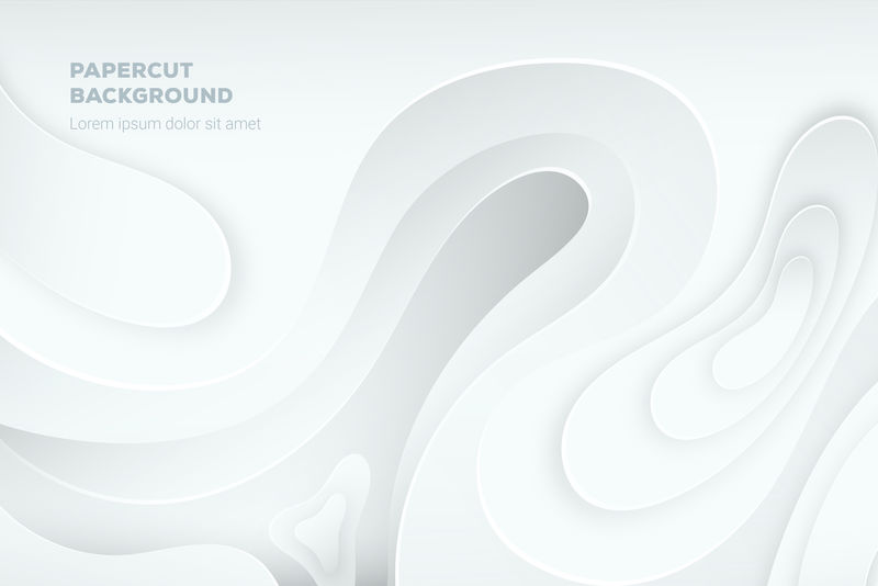 白色3d抽象矢量背景