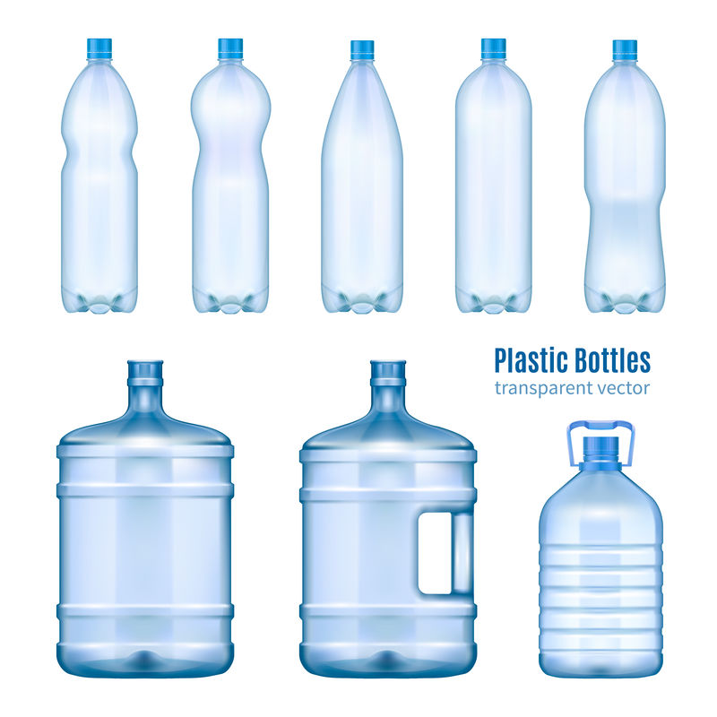 塑料水瓶写实套装