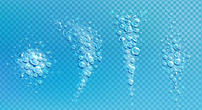 气泡，气泡，气泡，水的运动