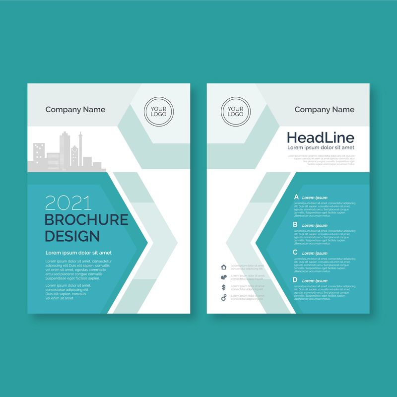 矢量宣传册样板