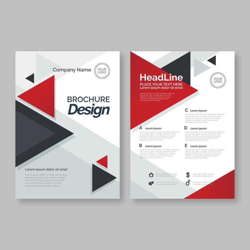 矢量宣传册样板