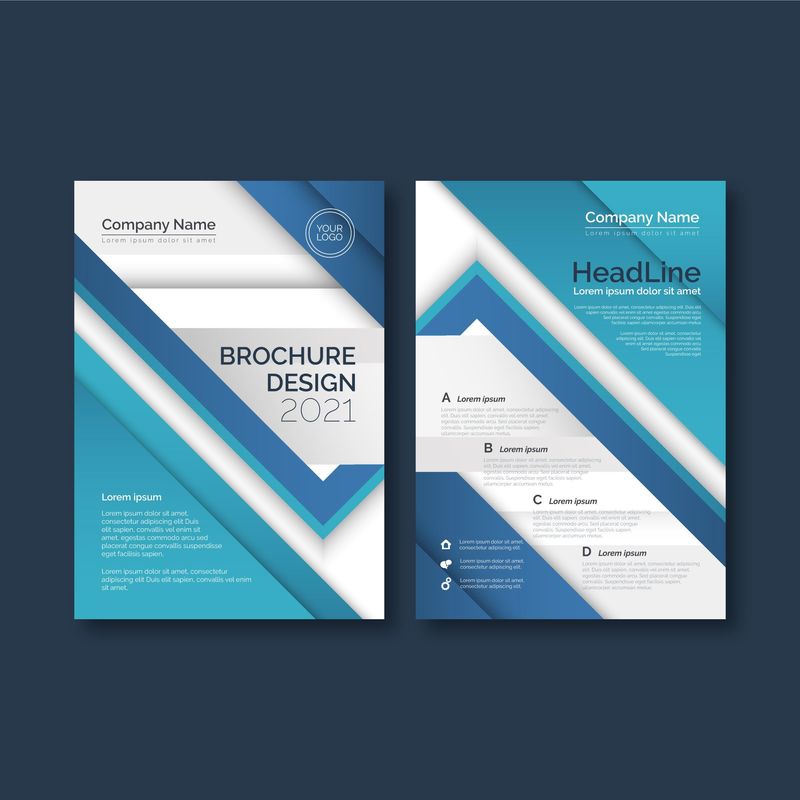 矢量宣传册样板