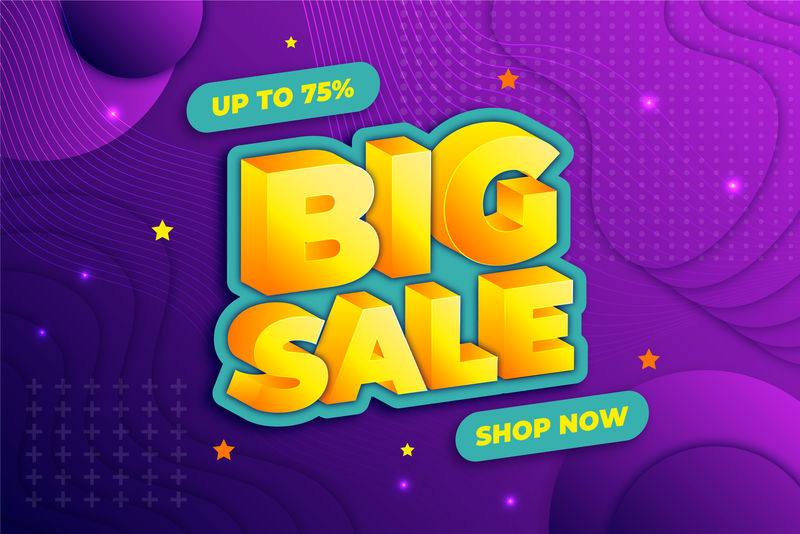 3d销售折扣矢量设计