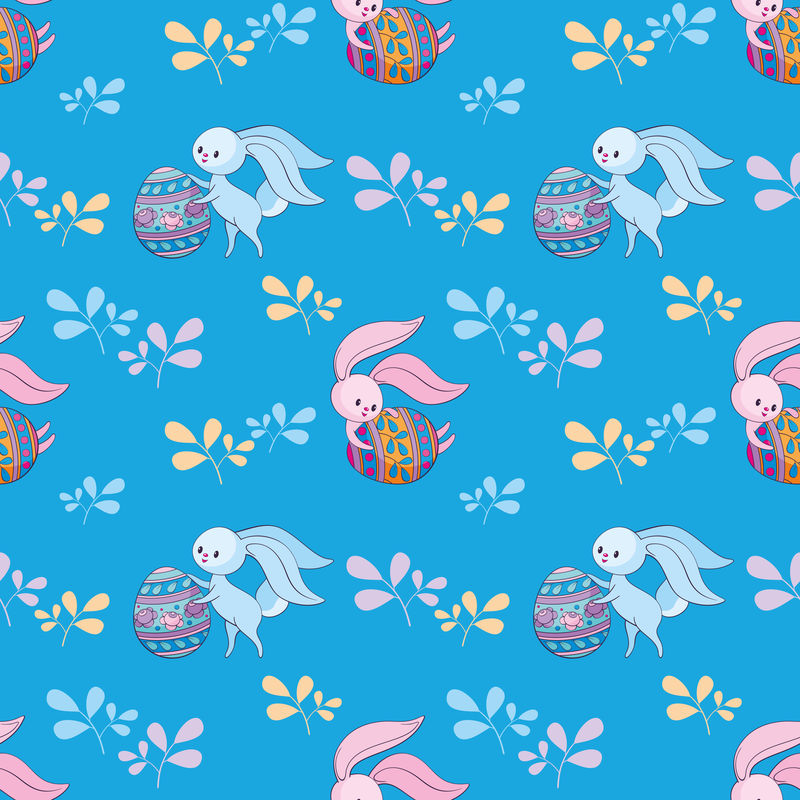 矢量复活节图案背景