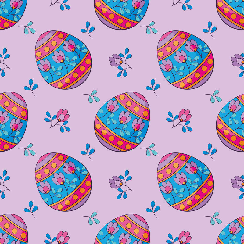矢量复活节图案背景