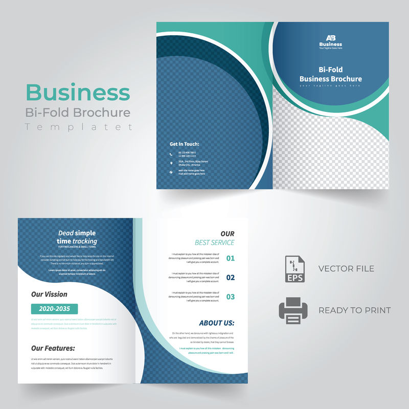 矢量宣传册样板