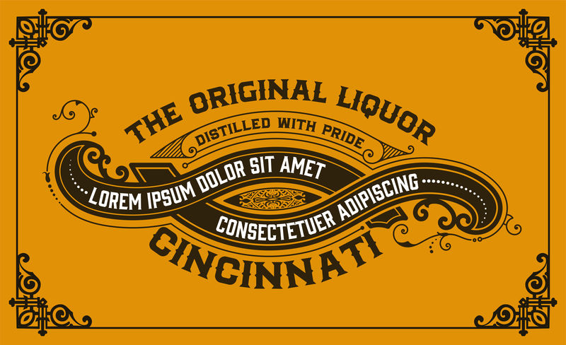 装饰卡片。西式