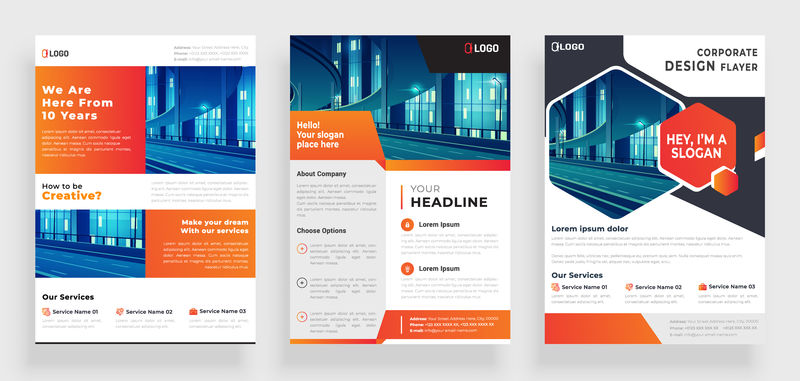 矢量宣传册样板