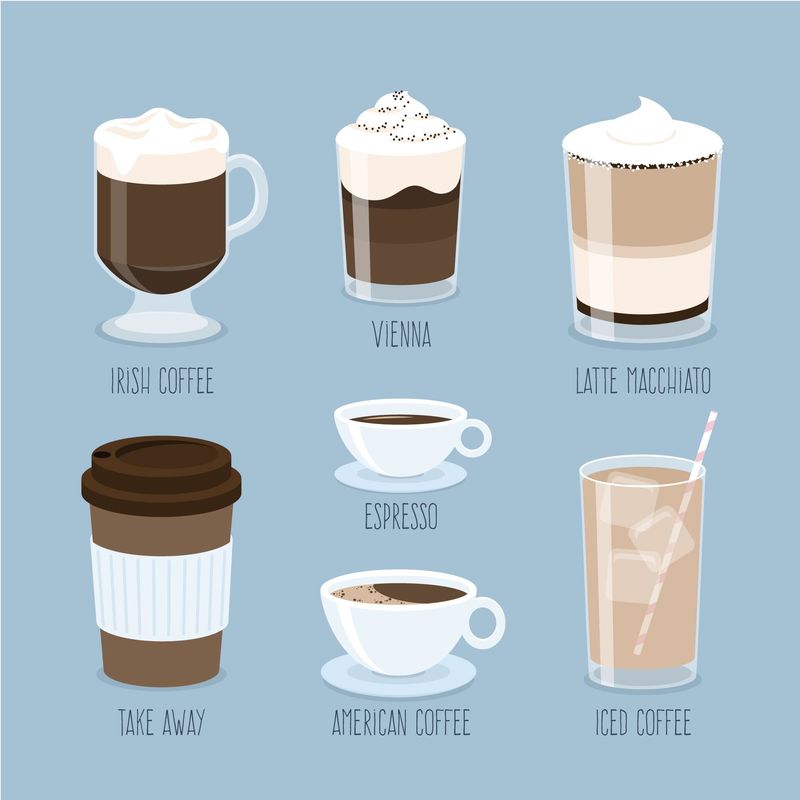 矢量咖啡元素集