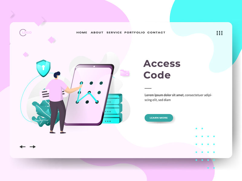 矢量平面设计概念