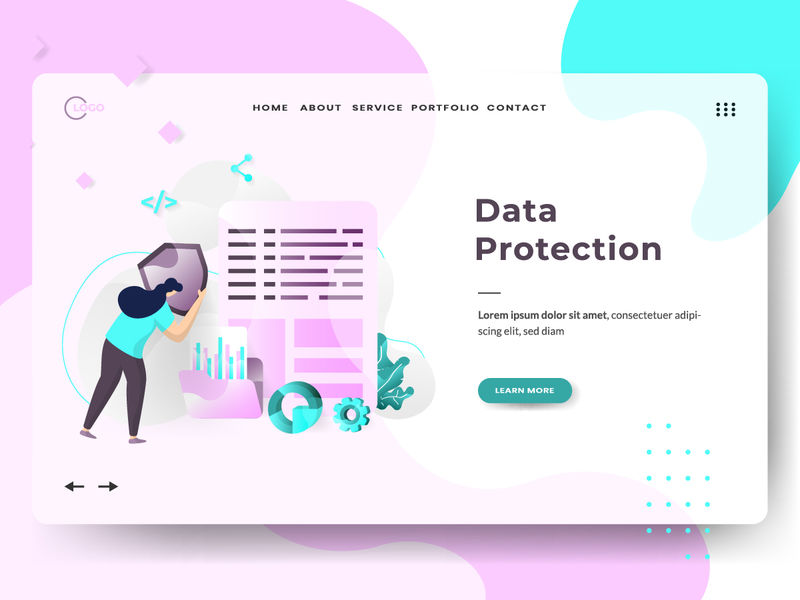 矢量平面设计概念