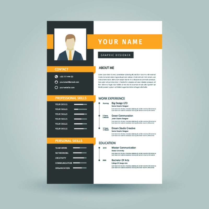 矢量简历设计