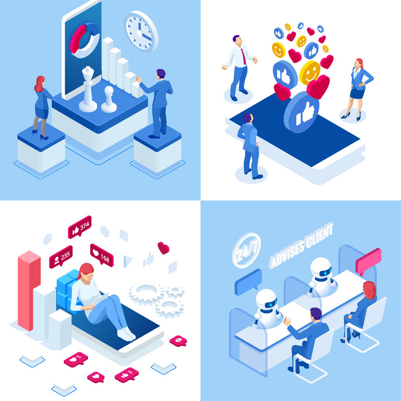 矢量等距平面概念图