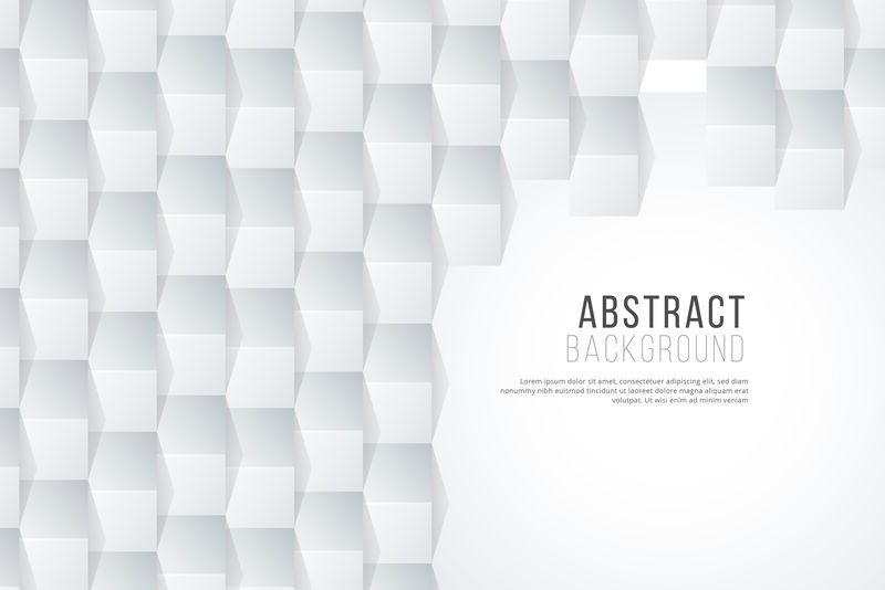白色3d抽象矢量背景