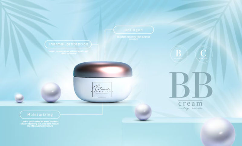 矢量化妆品广告海报设计