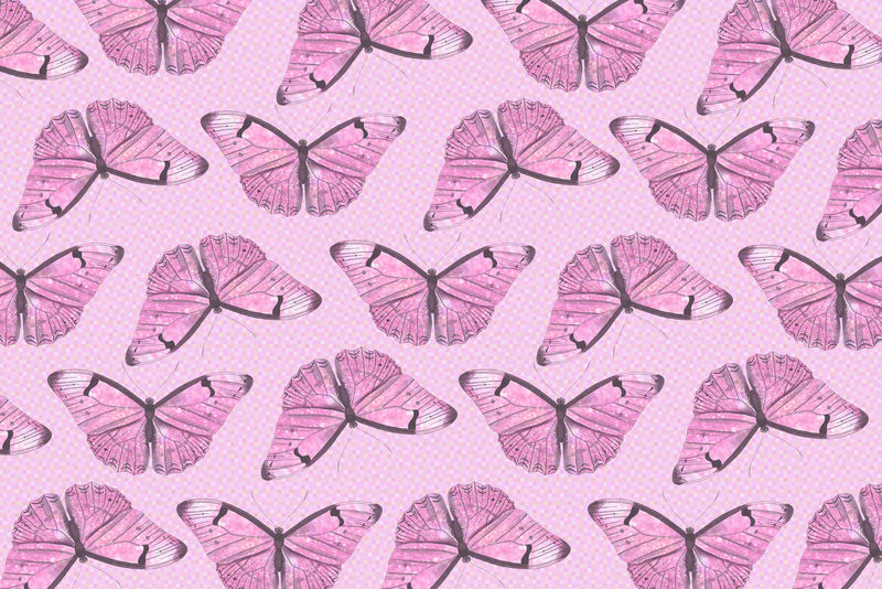 亮粉色蛾子图案背景
