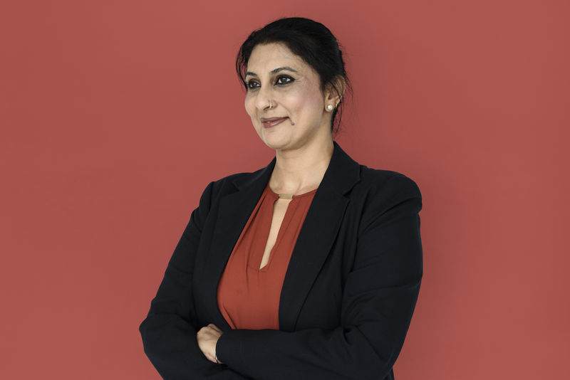 自信的印度女商人